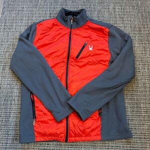 Spyder Women's Ski Jacket in Red and Gray